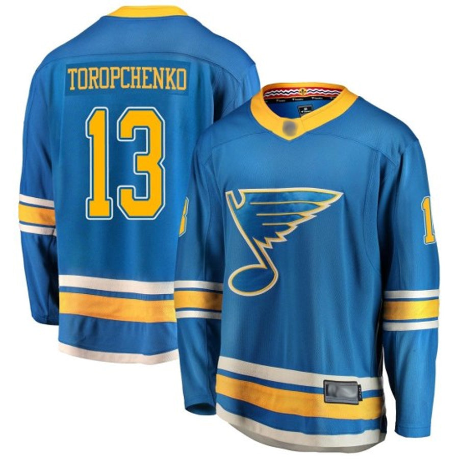 Custom #13 Blue STL Hockey Shirt Top