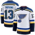 Custom #13 White STL Hockey Shirt Top