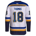 Custom #18 White STL Hockey Shirt Top