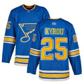 Custom #25 Blue Retro STL Hockey Shirt Top