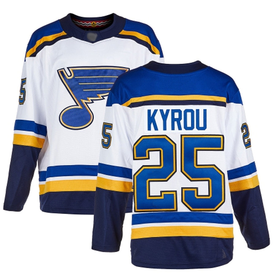 Custom #25 White STL Hockey Shirt Top