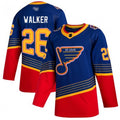 Custom #26 Blue Throwback STL Hockey Shirt Top