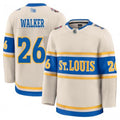 Custom #26 Cream STL Hockey Shirt Top
