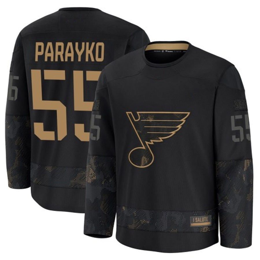 Custom #55 Black STL Hockey Shirt Top