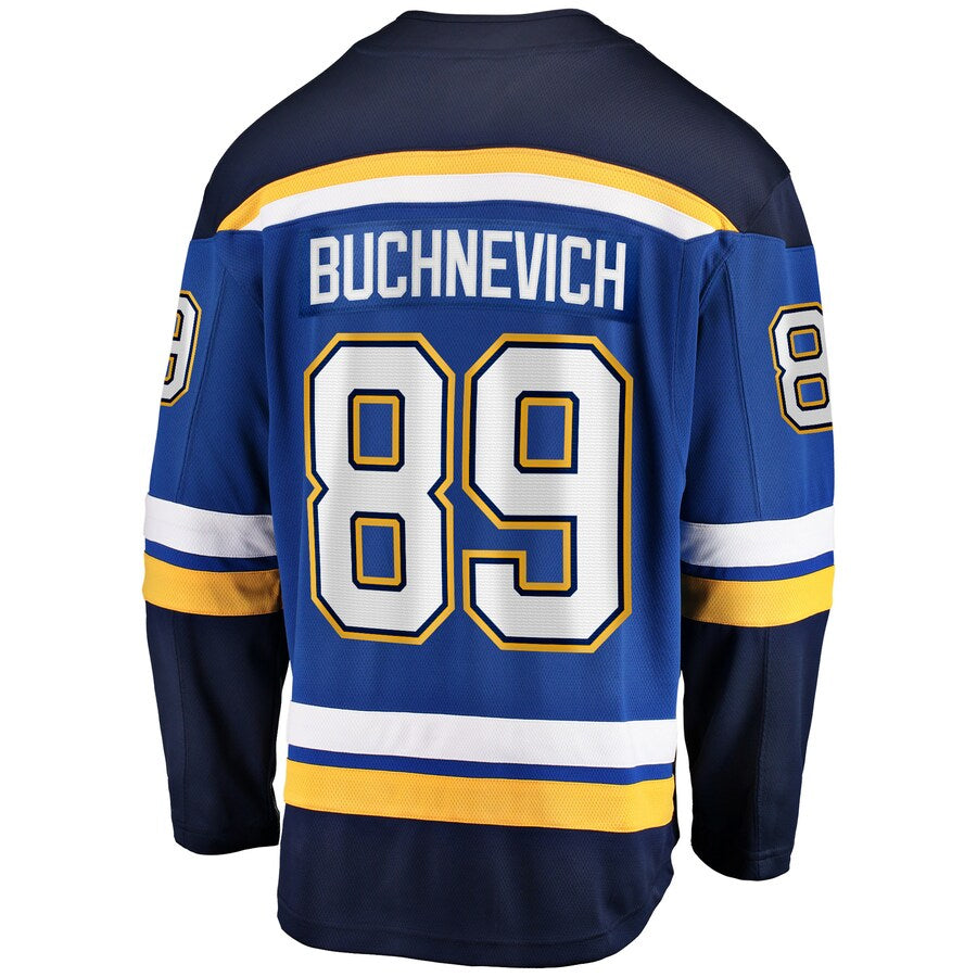 Custom #89 Blue STL Hockey Shirt Top
