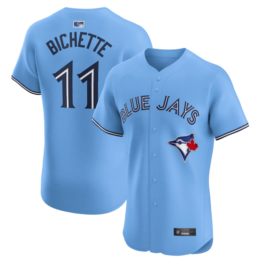 Custom #11 Powder Blue TOR Baseball Shirt Top