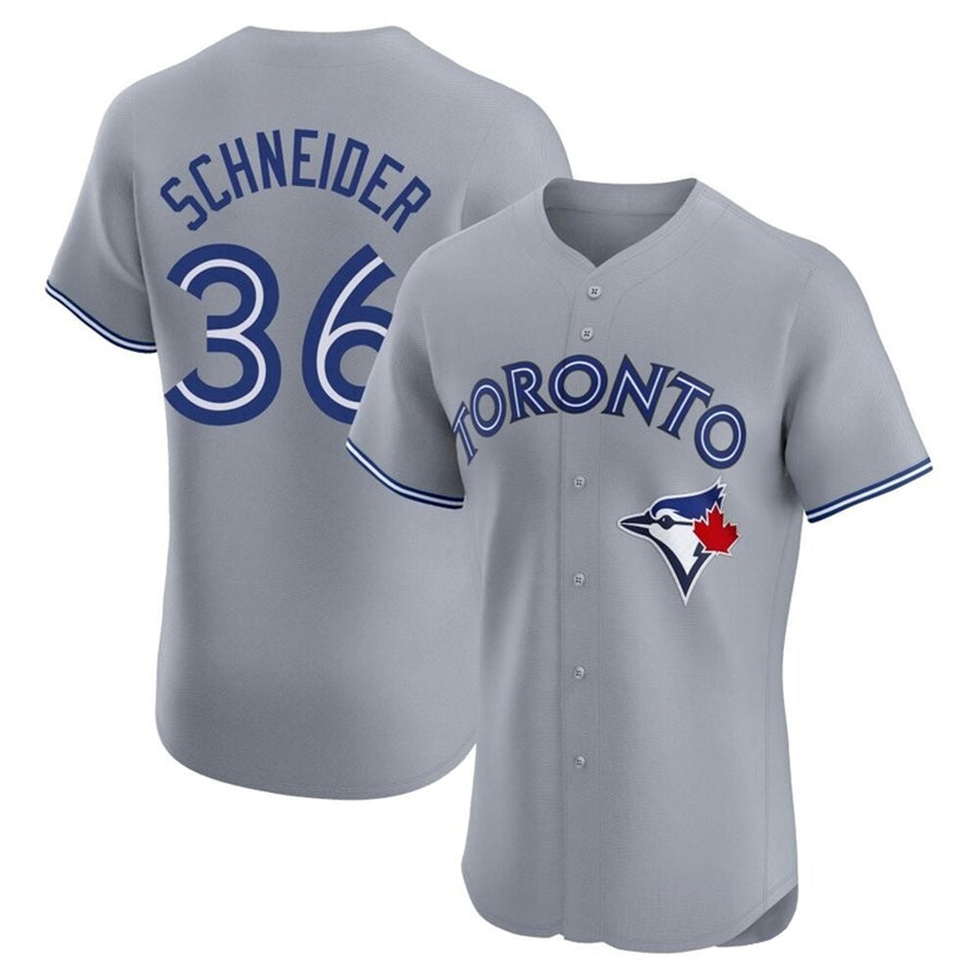 Custom #36 Gray TOR Baseball Shirt Top