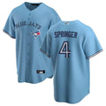 Custom #4 Blue TOR Baseball Shirt Top