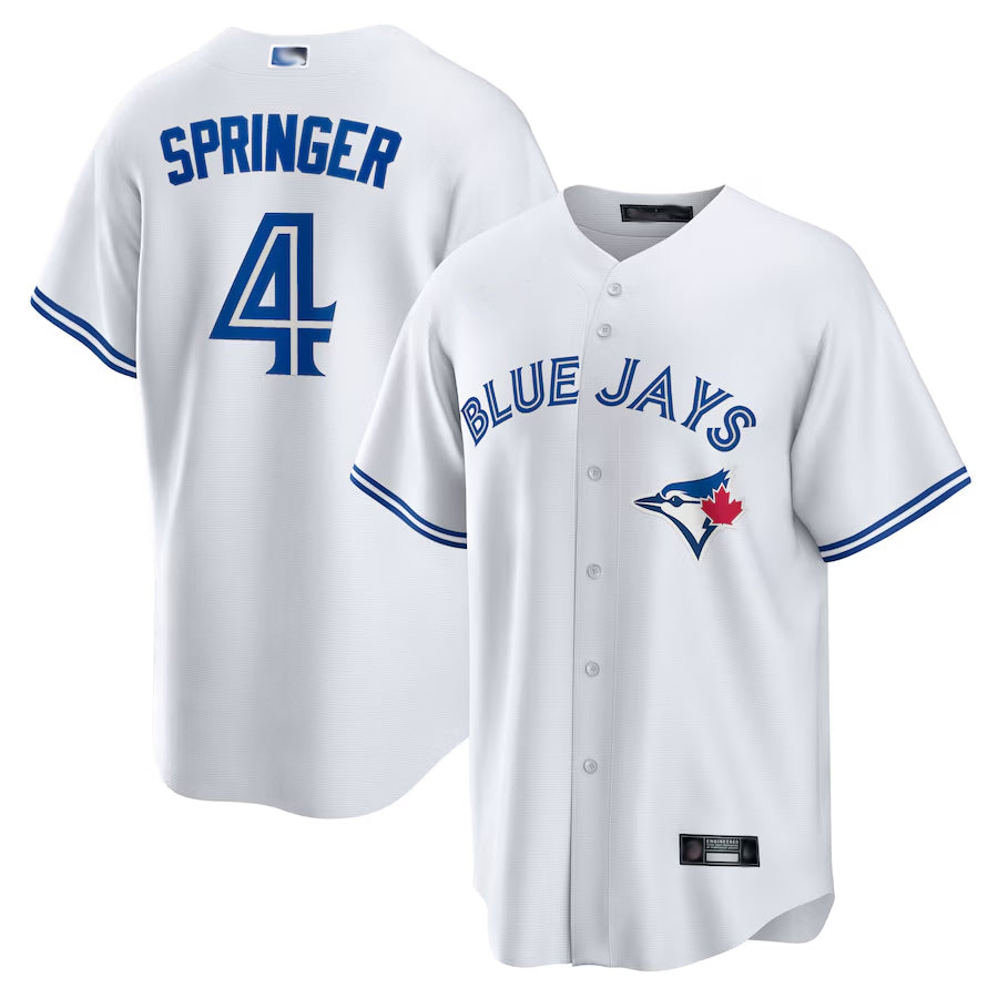 Custom #4 White TOR Baseball Shirt Top
