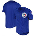 T.Blue Jays Blank Player Button-Up Royal Baseball Jerseys