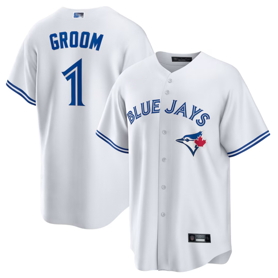 Custom #1 White TOR Baseball Shirt Top