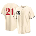 Custom #21 Cream City Connect TEX Baseball Shirt Top