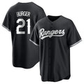 Custom #21 Black TEX Baseball Shirt Top