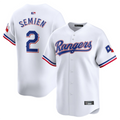 Custom #2 White TEX Baseball Shirt Top