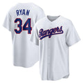 Custom #34 White TEX Baseball Shirt Top