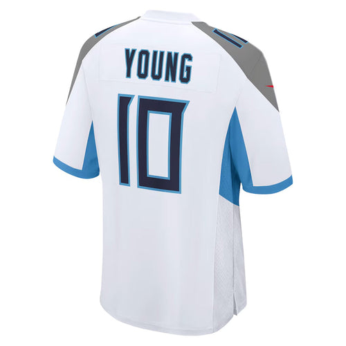 Custom #10 White TEN Football Shirt Top