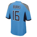 Custom #16 Light Blue TEN Football Shirt Top