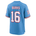 Custom #16 Light Blue Throwback TEN Football Shirt Top