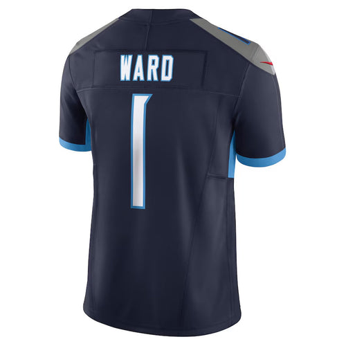 Custom #1 Navy TEN Football Shirt Top