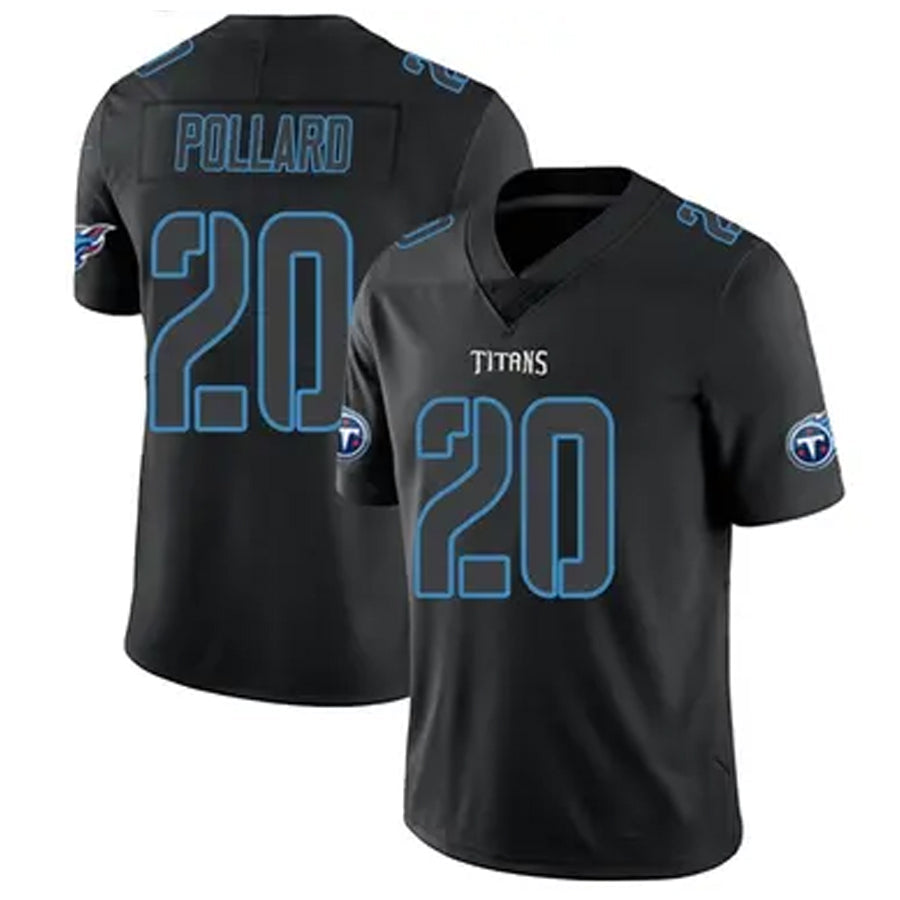 Custom #20 Black TEN Football Shirt Top