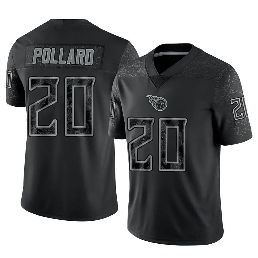Custom #20 Black TEN Football Shirt Top