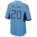 Custom #20 Light Blue TEN Football Shirt Top