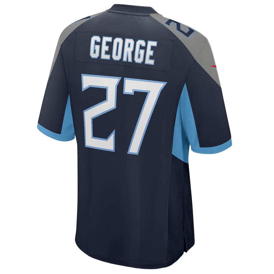 Custom #27 Navy TEN Football Shirt Top
