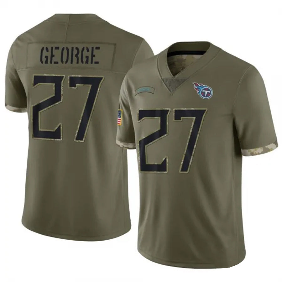Custom #27 Olive TEN Football Shirt Top