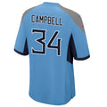 Custom #34 Light Blue TEN Football Shirt Top