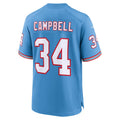 Custom #34 Light Blue Throwback TEN Football Shirt Top