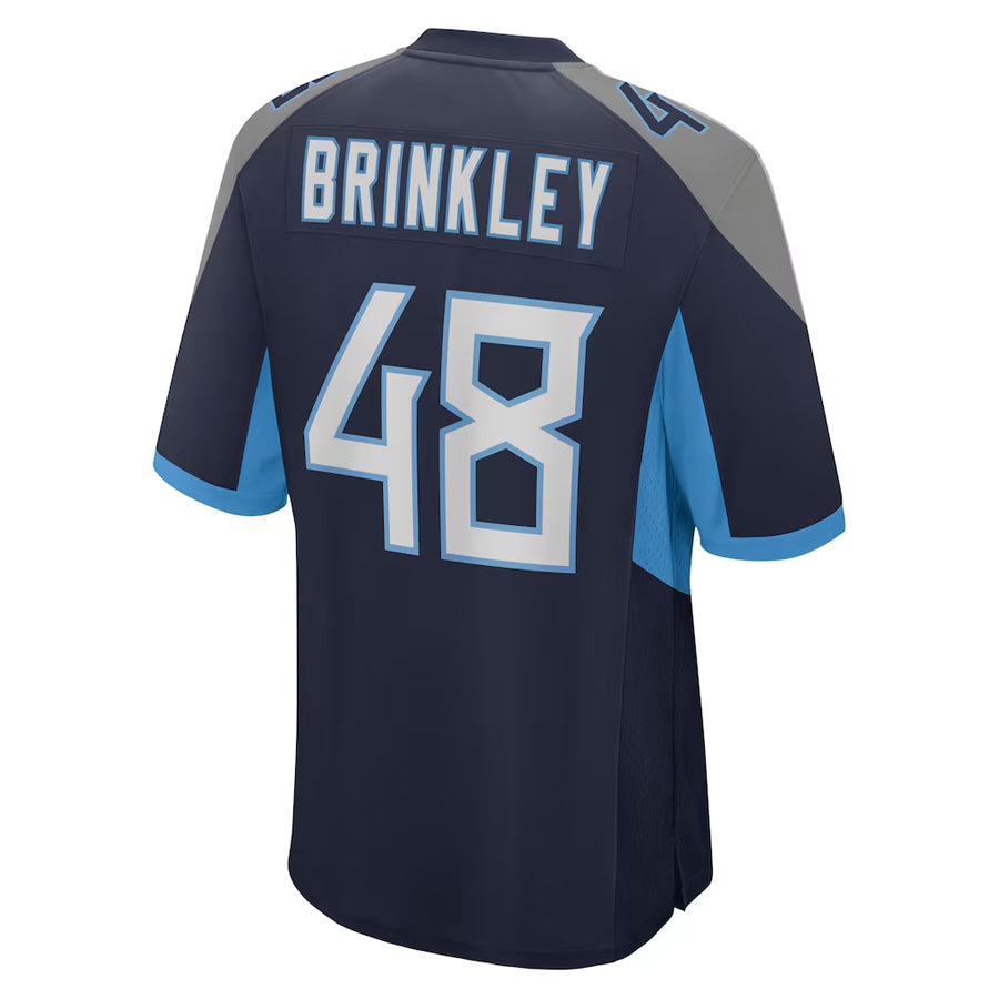 Custom #48 Navy TEN Football Shirt Top