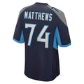 Custom #74 Navy TEN Football Shirt Top
