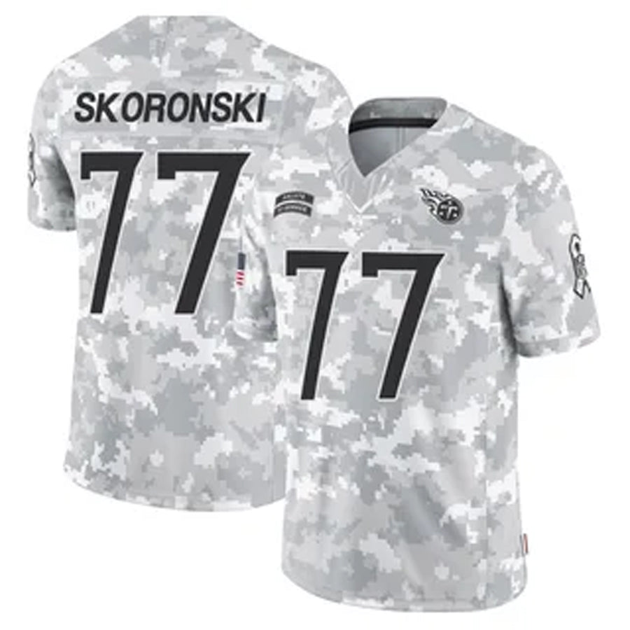 Custom #77 TEN Football Shirt Top