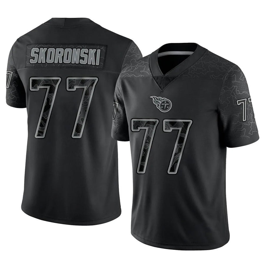 Custom #77 Black TEN Football Shirt Top