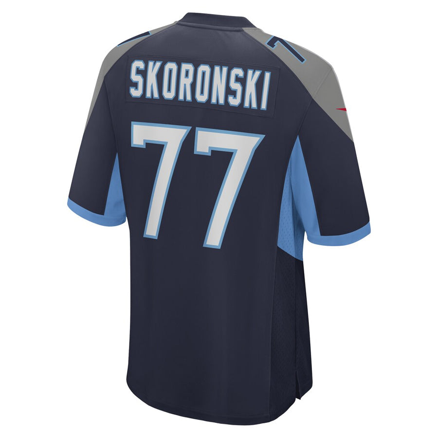 Custom #77 Navy TEN Football Shirt Top
