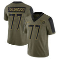 Custom #77 Olive TEN Football Shirt Top