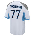Custom #77 White TEN Football Shirt Top