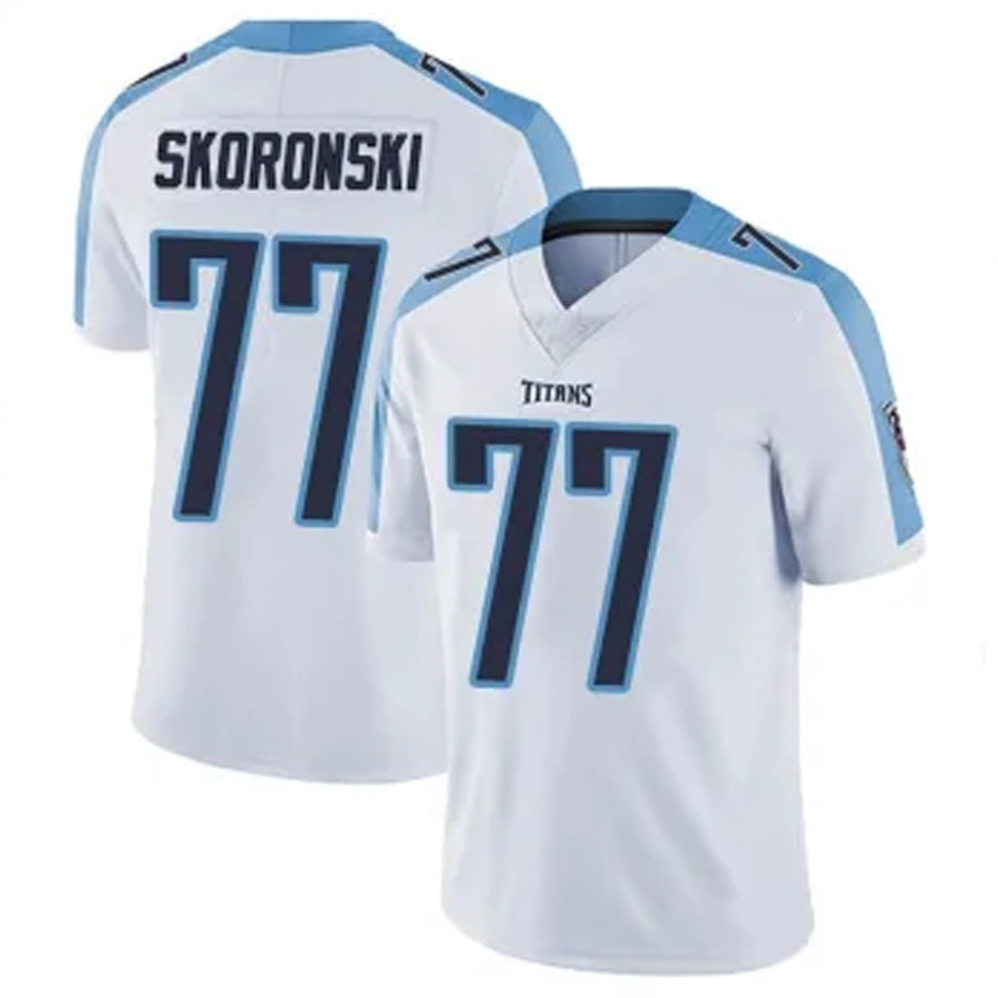 Custom #77 White TEN Football Shirt Top