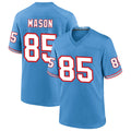 Custom #85 Light Blue Throwback TEN Football Shirt Top