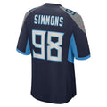 Custom #98 Navy TEN Football Shirt Top