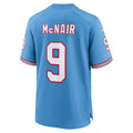 Custom #9 Light Blue Throwback TEN Football Shirt Top