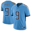 Custom #9 Light Blue TEN Football Shirt Top