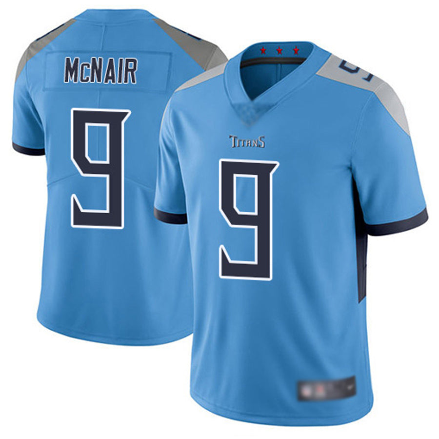 Custom #9 Light Blue TEN Football Shirt Top
