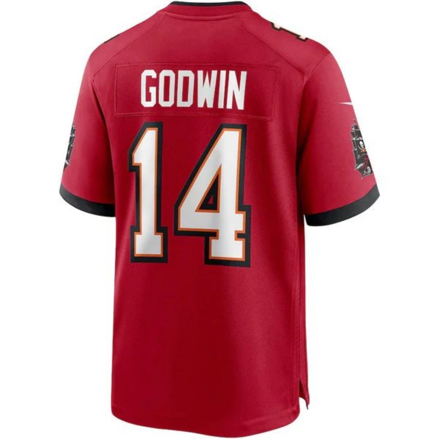 Custom #14 Red TB Football Shirt Top