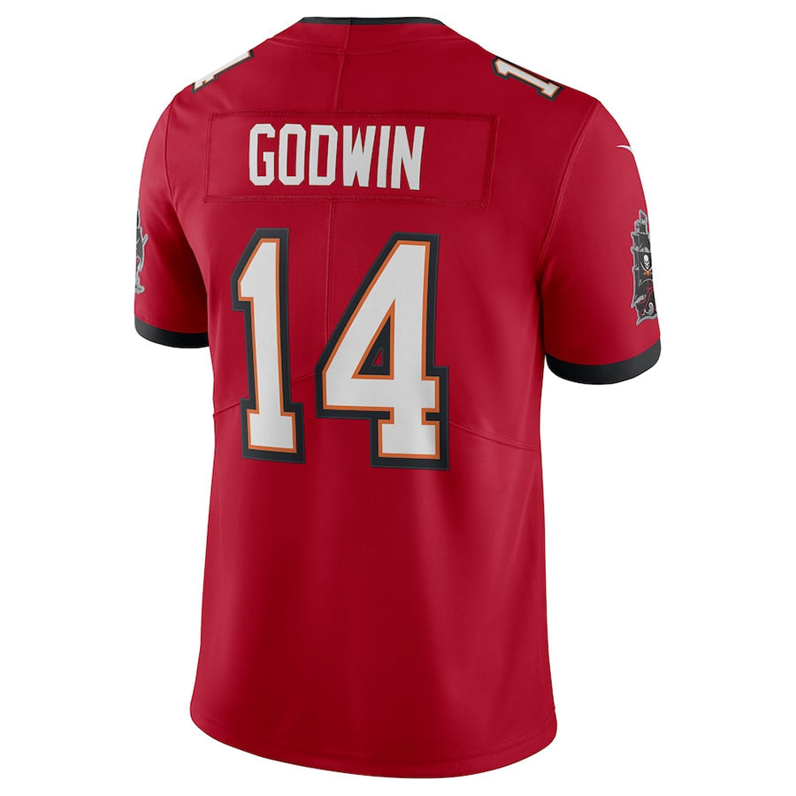 Custom #14 Red TB Football Shirt Top
