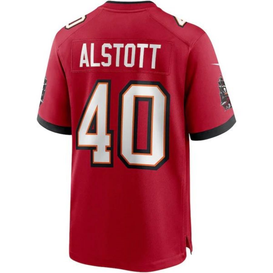 Custom #40 Red TB Football Shirt Top