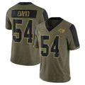 Custom #54 Olive TB Football Shirt Top