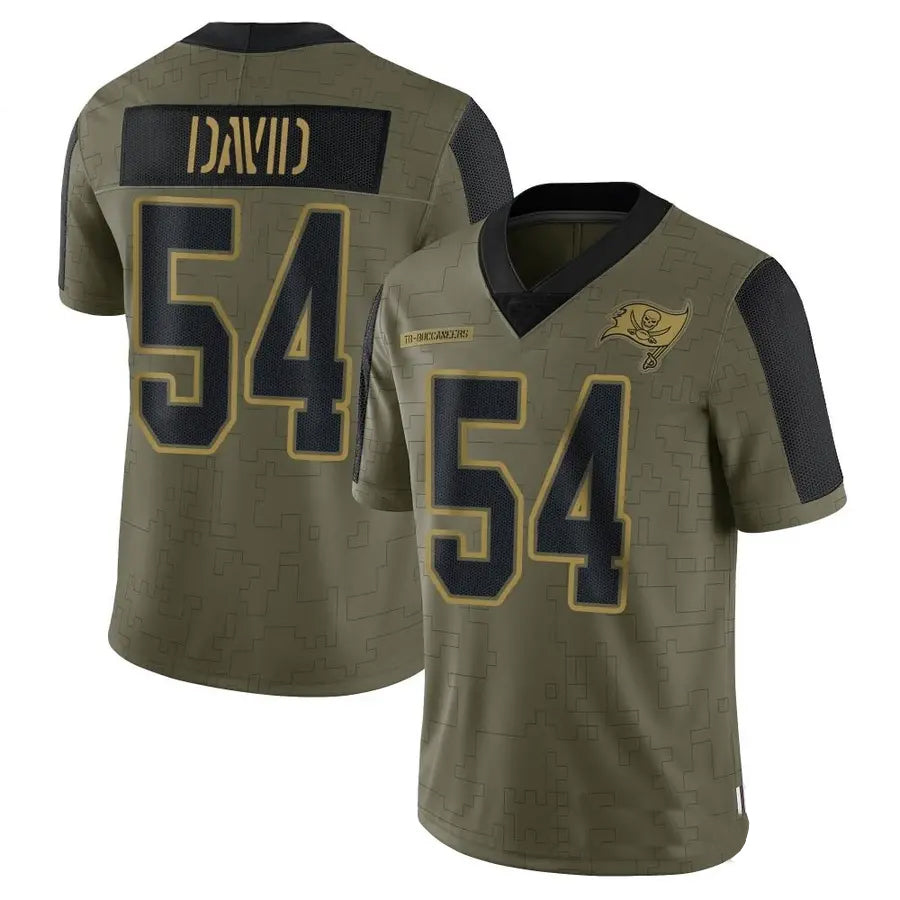 Custom #54 Olive TB Football Shirt Top