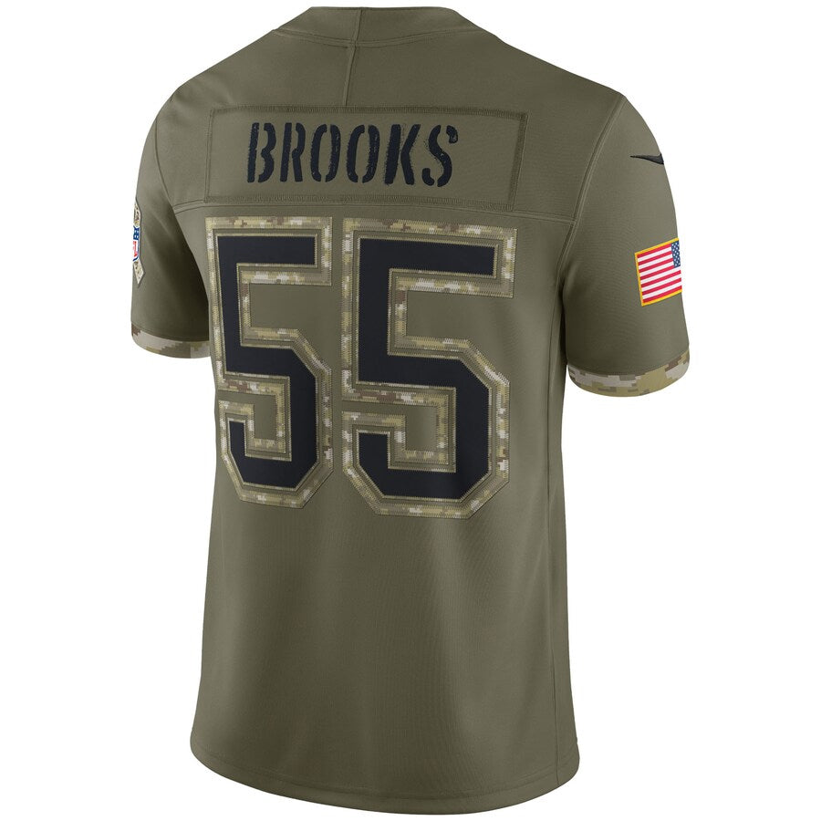 Custom #55 Olive TB Football Shirt Top