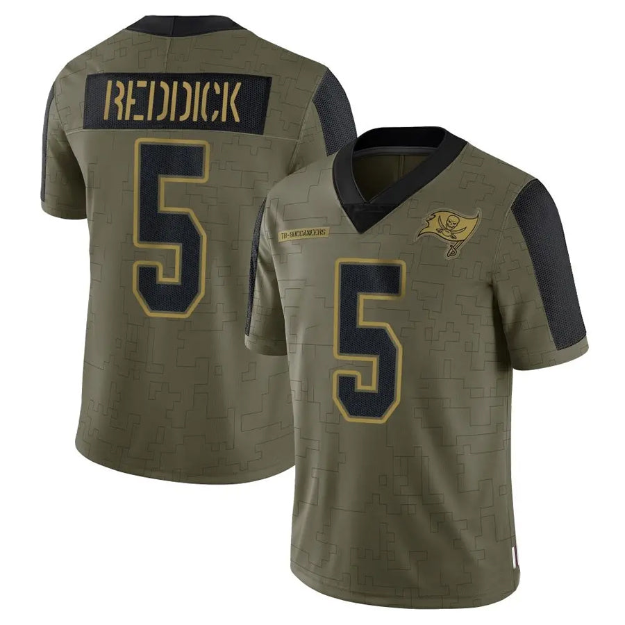 Custom #5 Olive TB Football Shirt Top